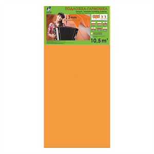  Подложка Подложка-гармошка Solid оранжевая, толщина 3мм.